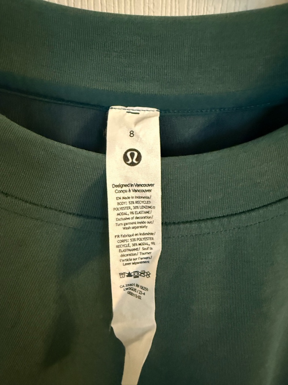 lululemon athletica Relaxed Crewneck Sweatshirt in Hunter Green - Picture 3 of 3